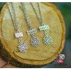 Кулон для троих друзей "Best Friends Forever. Снежинки. Цена за набор